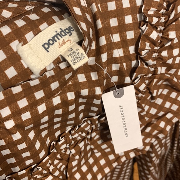 ✨ Anthropologie Penny Gingham Dress Sz M - Picture 5 of 6